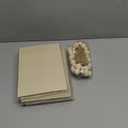 3 Pieces Faux Decorative Books Set for Home Decor Fake Book for Shelves Coffee Table Stacked Linen Covered Display Notebook with Wood Bead Bookend Gift for Living Room(Classical Color)