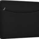 Laptop Sleeve Case 14 inch, Shockproof Protective Laptop Cover Briefcase Carrying Computer Bag with Accessory Pocket Portable Computer Sleeve for 14" MacBook, HP, Dell, Lenovo, Acer, Black