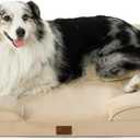 Bedsure Orthopedic Dog Bed for Extra Large Dogs - XL Washable Dog Sofa Beds Large, Supportive Foam Pet Couch Bed with Removable Washable Cover, Waterproof Lining and Nonskid Bottom, Light Khaki