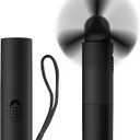 OLV Handheld Mini Fan Portable Rechargeable 3000mAh USB Battery Powered 22+Hrs Runtime Small Hand Held Fan Foldable Pocket Personal Fan Gifts for Women Girls Men Office,Travel,Outdoor - Black