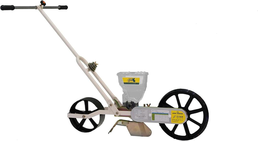 JP-1 Lite Garden Planter Seeder (Lightweight 15 lb, Precise, Durable) Vegetable Tool for Corn and Grass Planting, Hand Push Bag Seeder, Drop Spreader Alternative