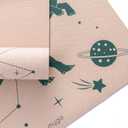 Myga Silk Print Kids Yoga Mat,Non-Slip Yoga Mat for Childrens Exercise, Fitness, Yoga and Mindfulness Lightweight, Easy Clean Play Mat for Girls and Boys