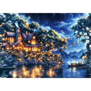 1000 Piece Cool Puzzles for Adults - A Challenging, Difficult Puzzle - Fantasy Fairy Tale Art Puzzles - Magic Flash Puzzle Under Light - Finished Size is 19.7 x 27.5