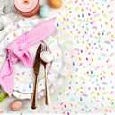 2 x 3000Pcs Easter Table Confetti, Bunny Rabbit Egg Chicken Shape Glitter Metallic Foil Table Scatters Spring Party Decorations