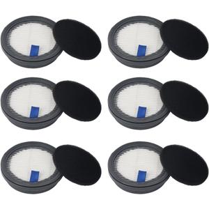 HEPA Filters & Sponge Filters Fit for Afoddon A200Pro/A200, ORFELD B08/C10A/C10G, NEQUARE S12, S25, S25Pro, S26 Series Cordless Vacuum Cleaner (6 Pack HEPA Filters & 6 Packs Sponge Filters)