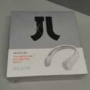 JISULIFE Portable Neck Fan, Hands-Free Bladeless, 5 Speeds, 4000 mAh Battery Operated Wearable Personal Fan, Twistable, Rechargeable, Gift for Women Men-Grey