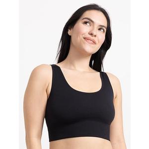 Fruit of the Loom Women's 360 Stretch Longline Sport, Comfortable Wireless Bras, Seamless Full-Coverage for a Natural Shape