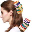 2 Pcs Book Hair Claw Clips Back to School Hair Clips for Thin Hair Funny Teacher Hair Jaw Barrettes Cute Hair Accessories for Women Book Lovers Teachers Approbation Present