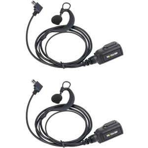 Retevis RB66 RB67 Walkie Talkie Earpiece with Mic, Type-C Plug, Only Compatible RB66S RB66 RB67 Walkie-talkies, Two Way Radio Earpiece, 1-Wire with Inline PTT, Metal Collar Clip(2 Pack)