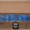 BIC Round Stic Xtra Life Blue Ballpoint Pens, Medium Point (1.0mm), 500-Count Pack of Bulk Pens, Flexible Round Barrel for Writing Comfort, No. 1 Selling Ballpoint Pens