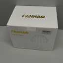 FANHAO Touch Bedside Table Lamp Cordless Lamp, Glass Pumpkin Lamp Portable Desk Lamp, 4000mAh Cordless Rechargeable, 3-Color Dimmable for Dorm Living Room, Aesthetic Home Decor