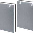 2 Pack Vital 100 True HEPA Replacement Filter Compatible with LEVOIT Vital 100 Air Purifier, H13 and High-Efficiency Activated Carbon Set, Part Number 100-RF (2 Pack)