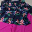 Inno 2 Piece Women's Plus Size Rash Guard Set Quick Dry Swimsuit UPF 50+ Bathing Suit Swim Shirt and Shorts 1X-6X, Red Floral, 4X