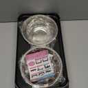 COMESOON Elevated Dog Bowls for Small Medium Dogs, 3 Height Adjustable Raised Stand with 2 Thick 6" Stainless Steel Food Bowls, Non-Slip Feeder Adjusts to 2.75", 6", 7.5", Black