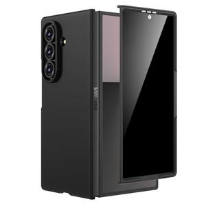 Maxdara for Z Fold 7 Case with Privacy Screen Protector, Galaxy Z Fold 7 Thin Case Support Wireless Charging Hard PC Shockproof Protective Phone Cover (Black)