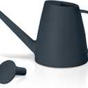 Watering Can - for Indoor and Outdoor House Plant Garden - with Long Spout - 1/2 Gallon - Black (Gray)