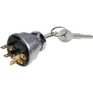 DVPARTS Ignition Switch With 2 Keys AT21880 for John Deere Tractor 1020 1520 1620 2020 2030 450 570 480A 400 440 300 350 380 540 480