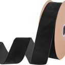 Black Velvet Ribbon 1-1/2 Inch Velvet Ribbon for Gift Wrapping Wedding Hair Bow Ribbons Headbands Bouquets-20 Yards