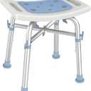 Shower Stool for Inside Tub,Heavy Duty Supports 500 lbs,Sturdy Aluminum Bath Chair,Slip Resistant Shower Bench,Height-Adjustable Shower Seat for Seniors and Disabled