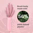 Wet Brush Go Green Curl Detangler Hair Brush, Pale Pink, Ultra-Soft IntelliFlex Detangling Bristles Glide Through Tangles with Ease, Great For Curls, No Split Ends & Pain-Free for Wet or Dry Hair