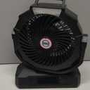Sireck 40000mAh Battery Powered Camping Fan,12-Inch Portable Personal Fan with Remote,LED Lantern, 6 Speeds,Timer,Auto Oscillation,Digital Display Cordless Tent Fan (Black), 12.01×10.04×4.33 inch