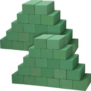 Nuenen 20 Pcs Floral Foam Blocks for Flower Arrangements 7.9 x 3.5 x 2.4 Inches Green Florist Foam Bricks Dry Wet for Fresh or Artificial Flowers Craft Plant for Wedding Garden Decorations