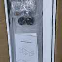 Tribesigns 71 inch Executive Desk, L Shaped Desk with Cabinet Storage, Executive Office Desk with Shelves, Business Furniture Workstation for Home Office, Brown and Black