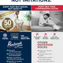 Pembrook Ankle Diabetic Socks for Women & Men | 6 Pairs | Wide Non Binding Socks Quarter Length | Edema Neuropathy Socks