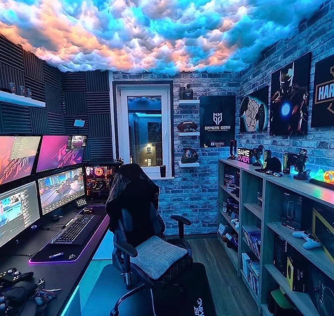 2026 New 3D Thundercloud LED Light Cotton Lightning Cloud Colorful Atmosphere Night Light, DIY Creative Cloud Lights Gaming Room Garage Club Bar dj Party Light, Restaurant, 32 Feet