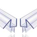 2-Pack Butecare Frameless Shower Door Bottom Seal for Glass Doors – Stop Shower Leaks and Create a Water Barrier (1/2” x 39”)