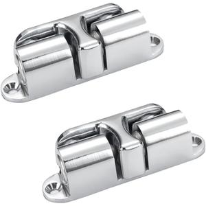 Floor Mount Door Stopper, Sdjdhej 2Pcs Door Stop Catch,Alloy Brushed Door Stopper Floor Mount,Invisible Door, Easy Installation (Bright White)