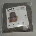 PureFit Reversible Quilted Sofa Cover, Water Resistant Slipcover Furniture Protector, Washable Couch Cover with Non Slip and Elastic Straps for Kids, Dogs, Pets (Small Recliner, Gray/Light Gray)