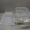 Storage Bins with Lids, 6 Pack Clear Plastic Storage Containers with Magnetic Acrylic Door, 19 Qt Stackable Storage Box for Home,Office Organizing