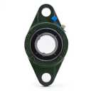 XIKE 2 Pcs UCFL206-20 Bore 1-1/4" Pillow Block Flange Mounted Ball Bearings, Solid Cast Iron Base and Self Aligning Chrome Steel Sealed Bearings.