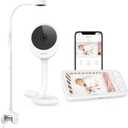 NETVUE Peekababy Smart WiFi Baby Monitor, 1080P FHD Camera and 5" HD IPS Display, Smart App, Two-Way Talk, Sound/Motion Detection and Notifications