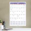 AT-A-GLANCE Wall Calendar 2026-2027 Planner, Academic 12-Month July-June, Monthly, 15-1/2" x 22-3/4", Ruled Daily Blocks (AY328), 15.5"W x 22-3/4"H