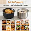 Fullwill Dual-Pot Electric Pressure Cooker,12-in-1 Multi Cooker with 6QT Stainless Steel & 5QT Ceramic Pot,Olla de Presion for Pressure,Rice,Meat Stew,Yogurt Maker