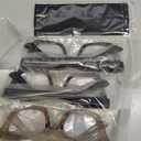 3 Pack Square and Oversized Blue Light Blocking Glasses Cute and Stylish Frames for Men and Women Fashion Eyeglasses
