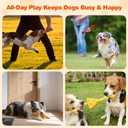 FOFOS Dog Chew Toys for Aggressive Chewers, 3 Pack Rubber Dog Rope Toys, Tough Toys for Boredom Relief and Cleaning Teeth, Indestructible Tug of War Toys for Small Medium Dogs