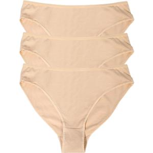 EASTBUDDY 3 Pack Dance Ballet Briefs Girls Women Cotton Gymnastics High Cut Dance Underwear (adultM, 140)