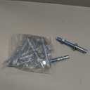 Wensilon 5/8x6 10Pcs Inch Standard Fasteners for Heavy-Duty Zinc Wedge Anchors for Cement and Concrete
