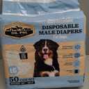 Dr. Pol Male Dog Diapers  Super Absorbent, Breathable, Leak-Proof with Wetness Indicator, Large, 50 Count (LG Waist Size 25 - 29.5 in)