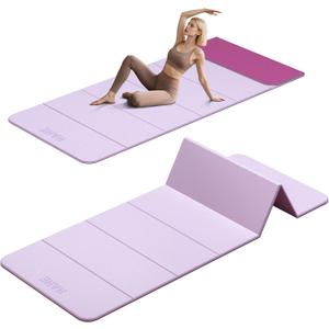 HAHE 7-Fold Design Extra Thick Yoga Mat 72"L x 24"W x 0.47", TPE | Fitness Exercise Mats, Non-Slip Foldable Yoga Mat, High Density, Portable for Men & Women, Yoga, Pilates, Home Gym