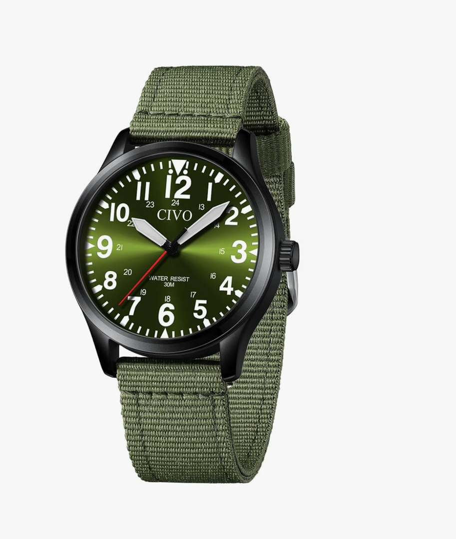 CIVO Military Watch for Men Waterproof: Analog Mens Watches Classic- Field Wrist Watches for Man