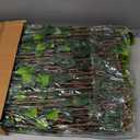 Naturae Decor Expandable Willow Trellis - Outdoor Privacy Screen - Sturdy and Flexible - Realistic Look - 36 in x 72 in - Rose Leaves