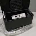 Stainless Steel Hanging Trash Can with Lid and Inner Bucket, 1 Gallon Kitchen Compost Bin for Counter Top, Under Sink or Wall Mount, Small Garbage Can for Cupboard/Bathroom/Bedroom/RV, Black