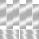 10 Pcs 304 Stainless Steel Strips(17"x 3"x 0.02" Thickness),Brushed Stainless Steel Gap Filler Trim Strip,Stainless Steel Sheet Metal Shim Stock for Kitchen Gap Filler DIY Craft Making