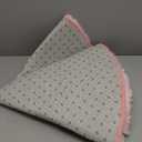 OLANLY Pink Round Rugs for Bedroom - Machine Washable, 3 ft Circle Area Rugs for Living Room, Soft and Fluffy Shaggy Carpet for Teen Girls and Boys, Nursery Rooms, Dorms, Home Decor Aesthetic