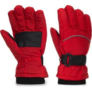Utaly Boys-Girls-Winter-Snow-Ski-Gloves-Kids Waterproof Snowboard-Glove Warm Outdoor Sports-Mittens for Children 5-10 Years