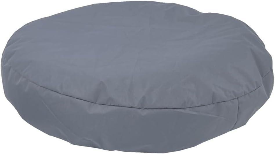 Waterproof Round Dog Bed Slip Cover 44-45 Inch Grey